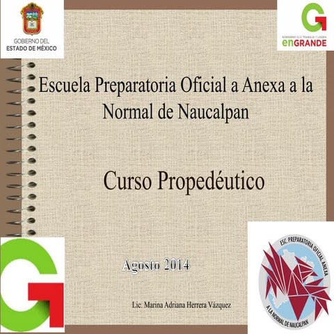 Curso propedeutico de Redacción y Ortografía