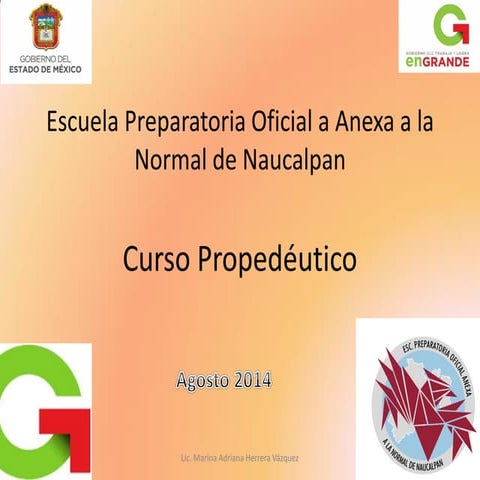 Curso propedeutico de Redacción y Ortografía