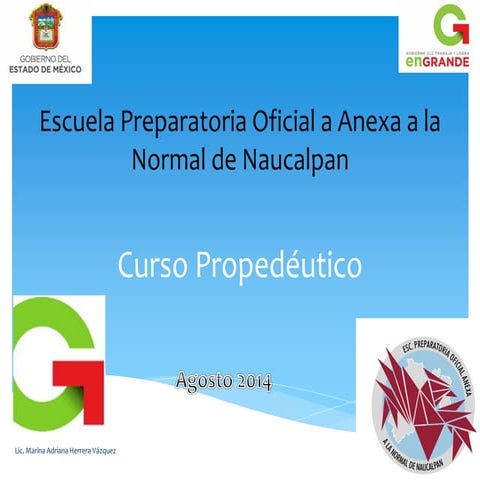 Curso propedéutico de Redacción y Ortografía 