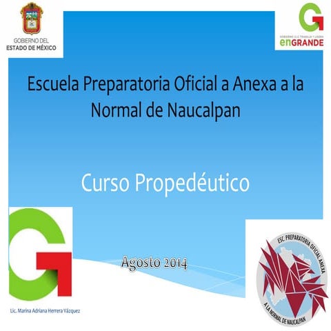Curso propedéutico de Redacción y Ortografía