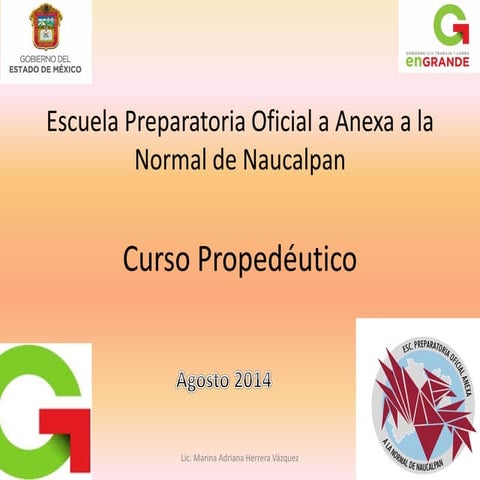 Curso propedéutico de Redacción y Ortografía 