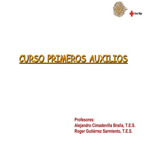 Curso rcp & 1º auxilios I