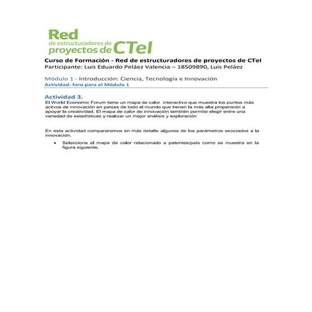 Curso de Estructuradores de Proyectos Red CTeI