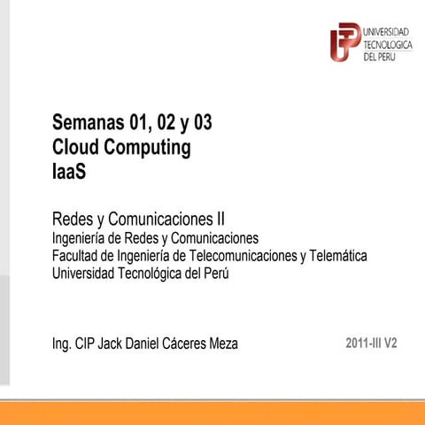 Curso: Redes y comunicaciones II: 01 Cloud computing
