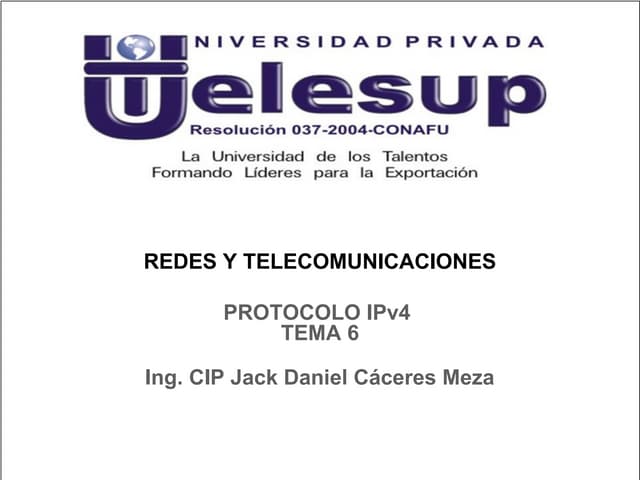 Curso: Redes y telecomunicaciones: ...