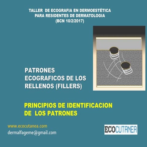 Taller detección ecográfica de rellenos  Barcelona 2017 (Teknon)