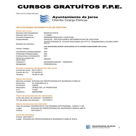 Cursos fpe