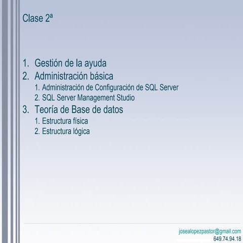 Curso sql server 2012 clase 2