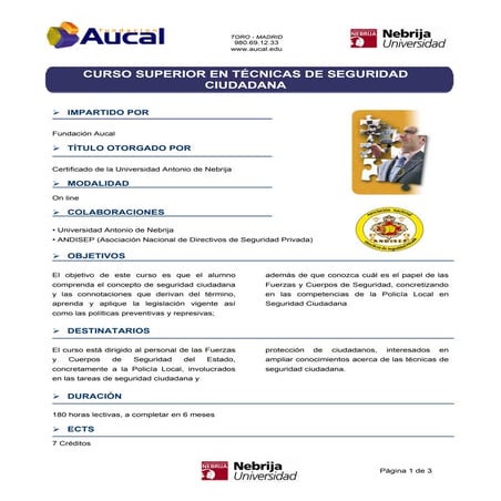 Director de Seguridad por Fundacion Aucal | PDF