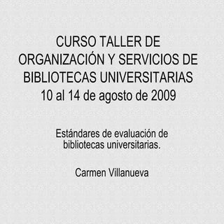 Curso taller de organización y serv...