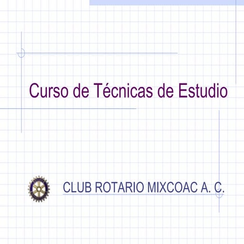TÉCNICAS DE ESTUDIO 