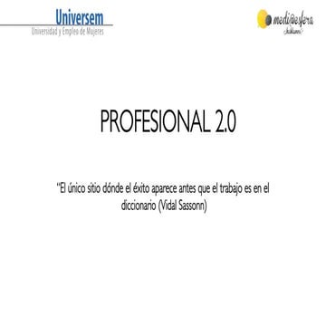 Universem 2014. Empleabilidad 2.0. 