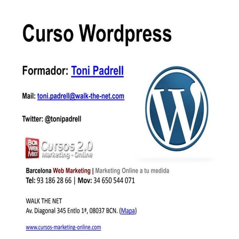 Curso Wordpress - Diseña tu Web en Wordpress