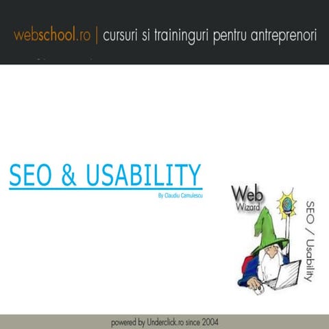 Curs seo & usability   claudiu gamulescu