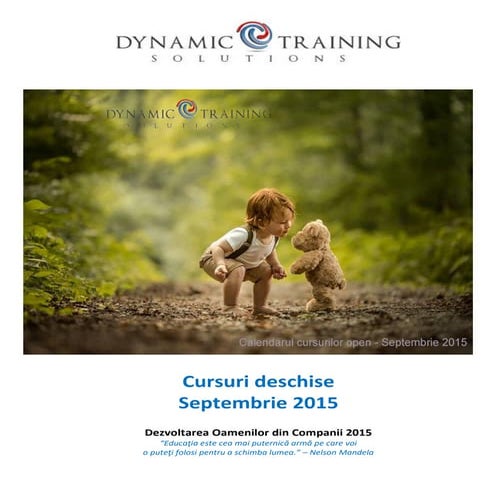 Cursuri open septembrie