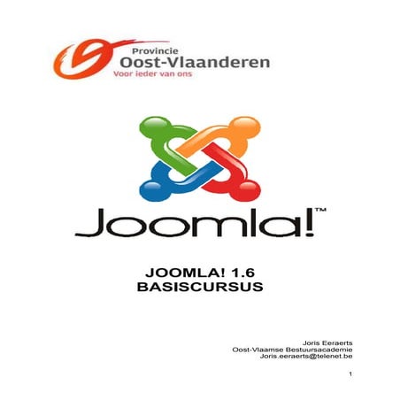 Cursus Joomla 1.6