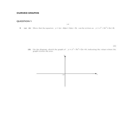 CURVED GRAPHS (2) IGCSE MATHEMATICS PRACTICE pdf