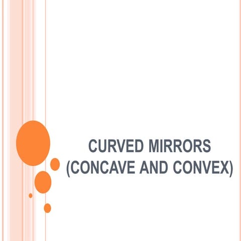 curvedmirrors - convex and conave mirrors and their applications