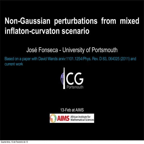 Non-Gaussian perturbations from mixed inflaton-curvaton scenario