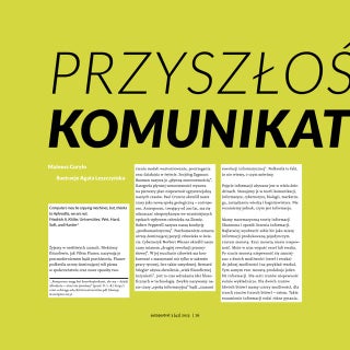 Mateusz Curyło, Przyszłość komunikatu