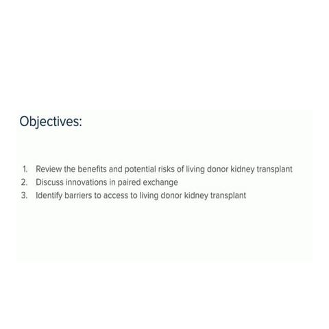 tecniques and advances in live renal donor transplant | PPTX