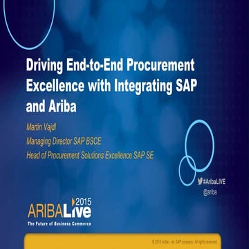 Driving End-to-End Procurement Excellence with Integrating SAP and Ariba (Cus...
