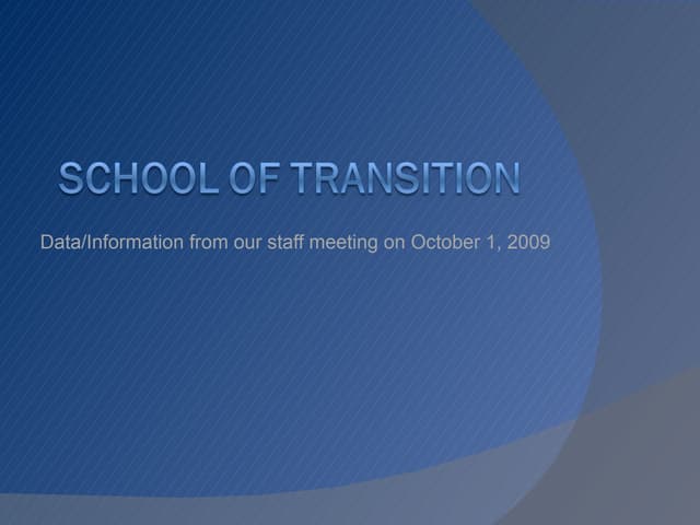 transition
