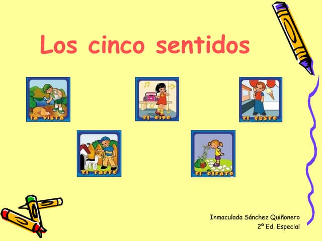 Presentación power point "Los 5 sen...