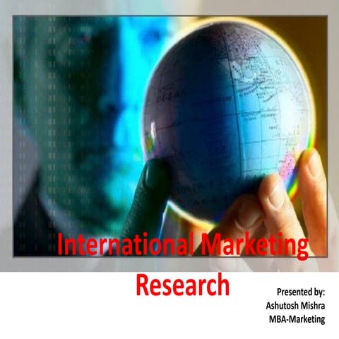 International Marketing Research:Complete Aspect.