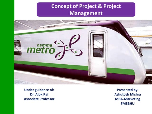 Project Management:Life Cycle & Phases.
