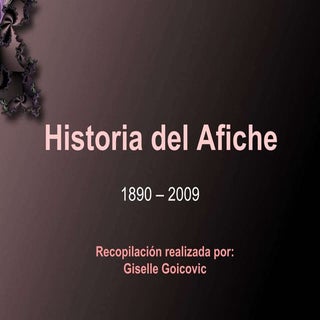 Historia del Afiche