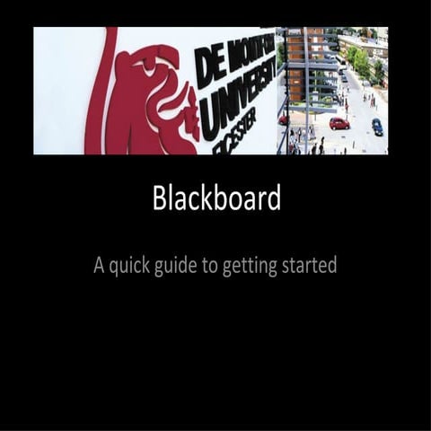 Introduction to Blackboard