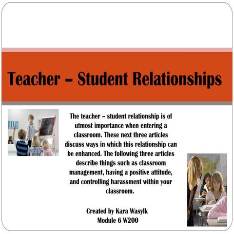Teacher student relationship | PPTX