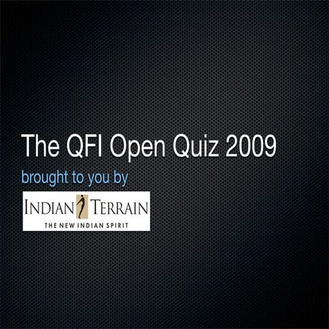 QFI Open Quiz Prelims