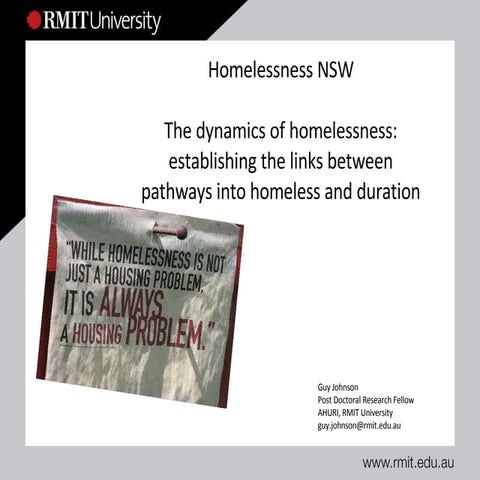 Homelessness and Mental Illness | PPTX