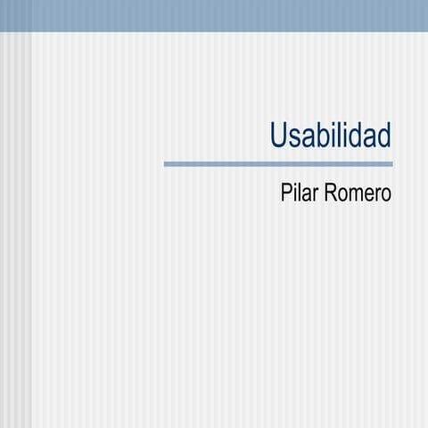 Usabilidad