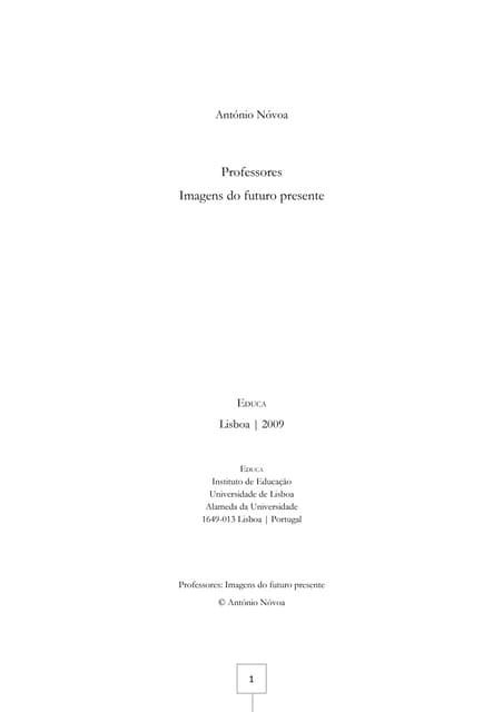 Antonio Novoa - novo livro