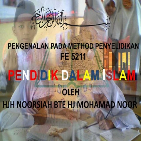 Pendidik Dalam Islam