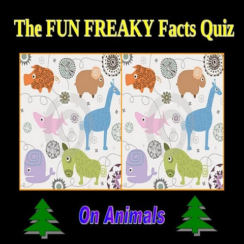 The Fun Freaky Facts QUIZ On Animals