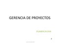 PLANIFICACION DE PROYECTOS