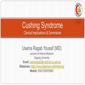 Cushing Syndrome - Clinical Round