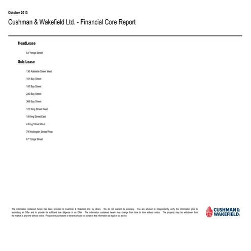 Cushman   november 2013 listings