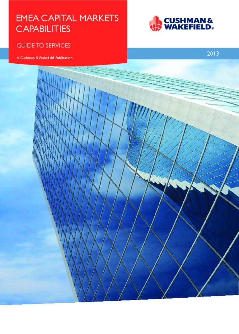 Cushman & Wakefield Capital Markets Capabilities