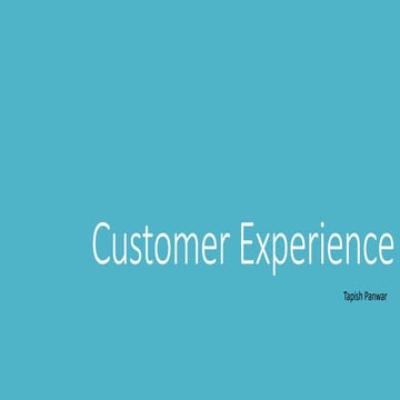 Cusomter experience