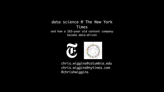 intro data science at NYT 2015-01-22