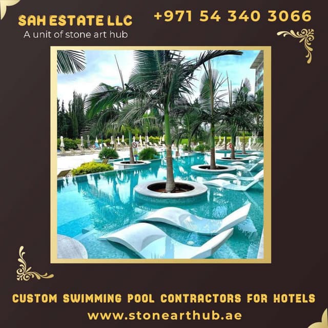 Custom Swimming Pool Contractors For Hotels - ☎ +971 54 340 3066 | PDF