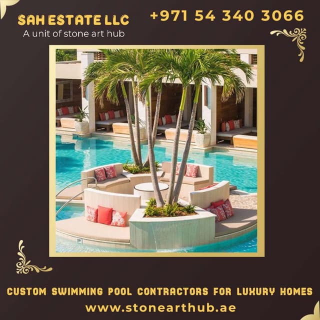 Custom Swimming Pool Contractors For Luxury Homes - ☎ +971 54 340 3066 ...