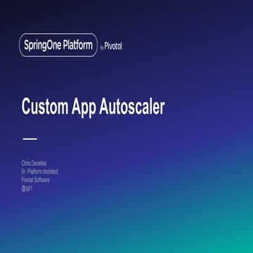 Custom App Autoscaler Using Cloud Controlly API