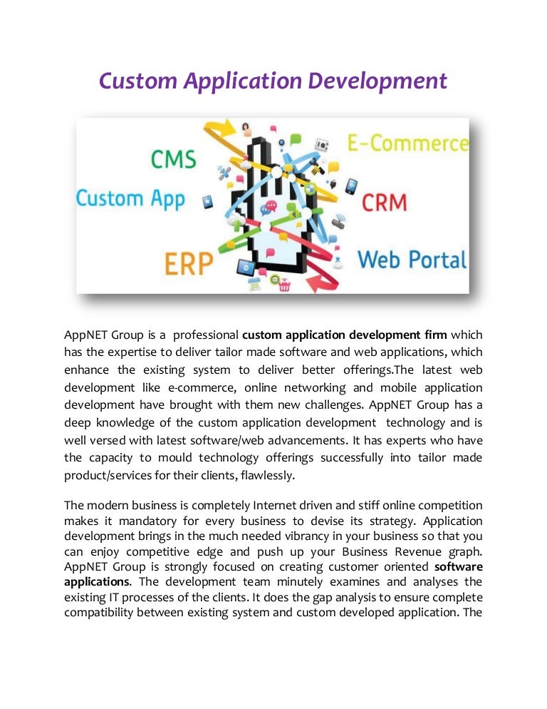 Custom Application Development