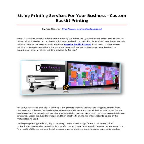 Transform Spaces and Boost Brand Impact with Custom Large Format ...